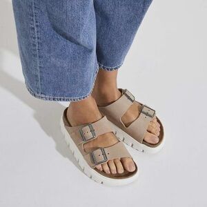 Birkenstock Arizona Chunky in Warm Sand